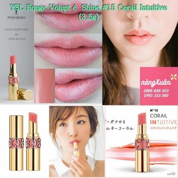 Nơi mua son YSL Corail Intuitive màu cam hồng nude chính hãng có sẵn