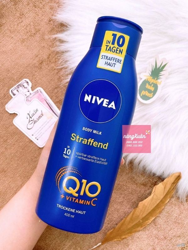 Sữa dưỡng thể NIVEA Q10 dành cho da khô.