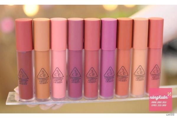 Son kem 3CE Soft Lip Lacquer 