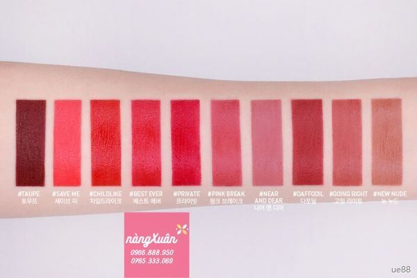 Bang mau Velvet Lip Tint.