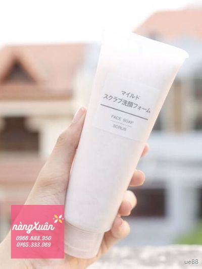 Tẩy tế bào chết Muji Face Soap Scrub chính hãng 