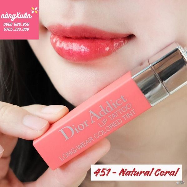 Review son DIOR Lip Tattoo 451 Natural Coral