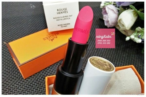 Son Hermes Rouge Matte 70 màu hồng dâu.