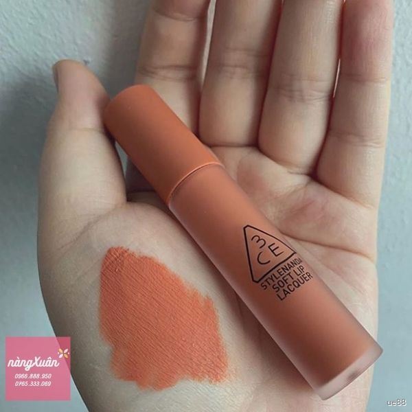 Swatch son 3CE Peach Tea màu Cam Nude