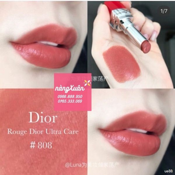 Son DIOR 808 Ultra Care vỏ đỏ 