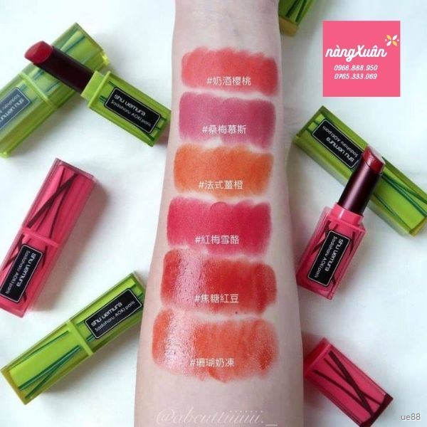 Bảng màu son shu uemura aoki