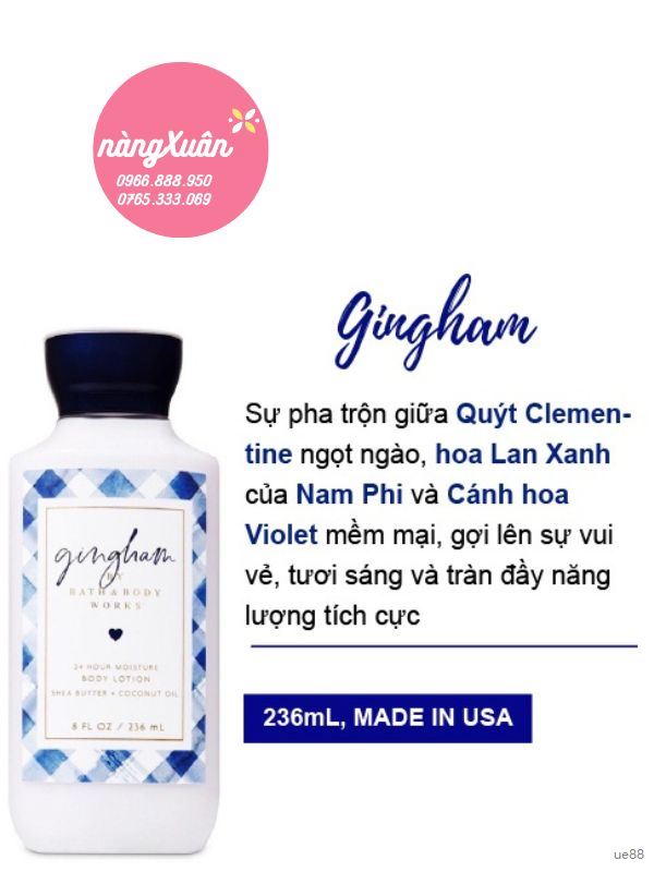 Gingham - Bath and Body Works Body Lotion