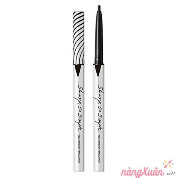 Chì Kẻ Mắt Clio Sharp So Simple Waterproof Pencil Liner Màu đen