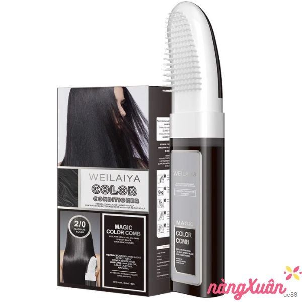 Dầu gội phủ bạc WEILAIYA Color Conditioner Smart Color Comb 2/0 Natural Black ( Đen Tự Nhiên) 50ml