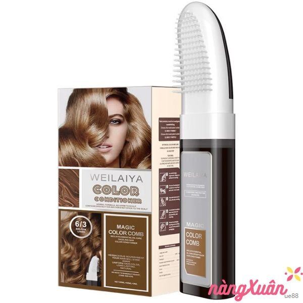 Dầu gội phủ bạc WEILAIYA Color Conditioner Smart Color Comb 6/3 Golden Limen (Nâu Hạt Dẻ) 50ml