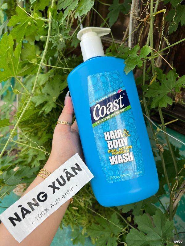 Tắm gội COAST Hair & Body Wash 946ml 2in1.