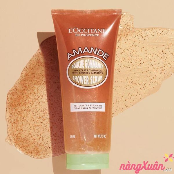 Gel Tắm Tẩy Da Chết Hạnh Nhân Body L'OCCITANE AMANDE With Crushed Almonds Shower Scrub 200ML