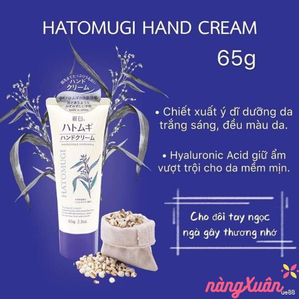 Kem Dưỡng Tay HATOMUGI Moisturizing Conditioning The Hand 65g