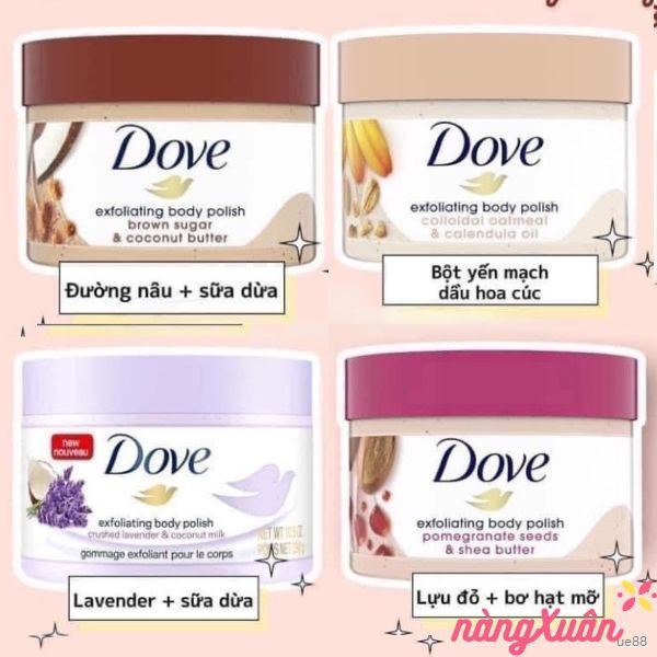 Kem Tẩy Tế Bào Chết DOVE Exfoliating Body Polish 298g Mỹ