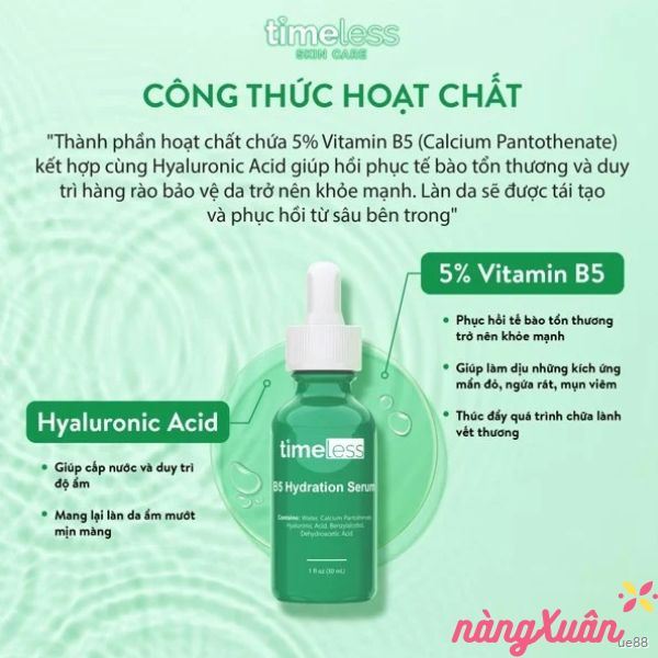 Tinh Chất TIMELESS Vitamin B5 Hydration Serum