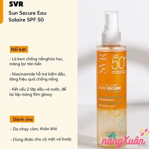 Xịt Chống Nắng SVR Eau Solaire Sun Secure