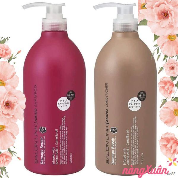 Bộ Dầu Gội Xả SALON LINK AMINO DAMAGE REPAIR 1000ml Nhật Bản