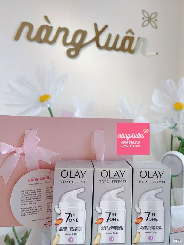 Kem Dưỡng Chống Lão Hóa OLAY Total Effects 7 in One Night Moisturiser Nourish Overnight