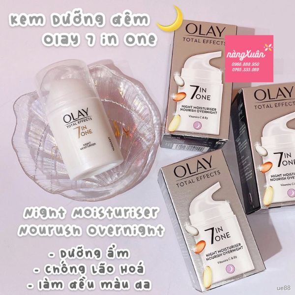 Kem Dưỡng Đêm OLAY Total Effects 7 in One Night Moisturiser Nourish Overnight