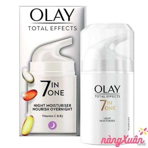 Kem Dưỡng OLAY Total Effects 7 in One Night Moisturiser Nourish Overnight 50ml