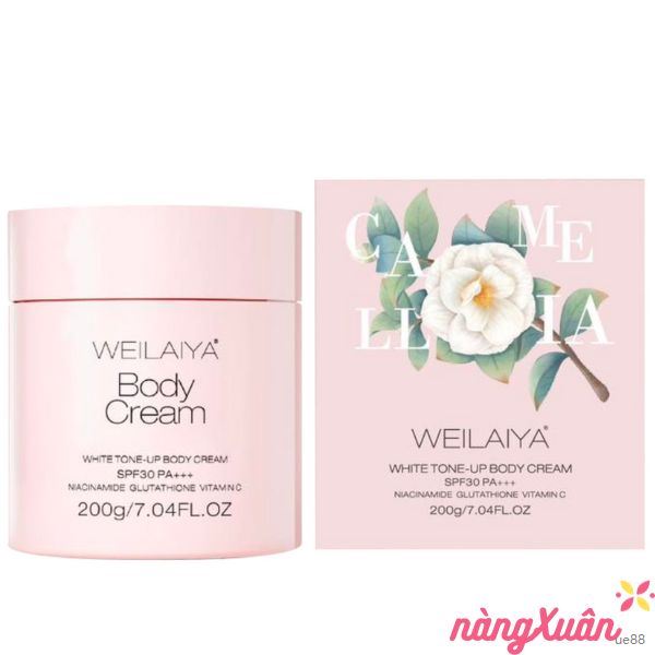 Kem dưỡng trắng da nâng tone Weilaiya White Tone-Up Body Cream SPF30 PA+++ 200g