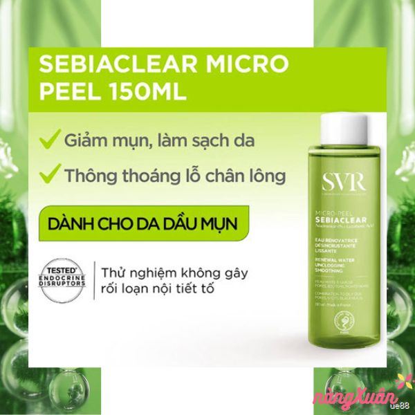 Toner SVR Sebiaclear Micro Peel 150ml cho da dầu mụn