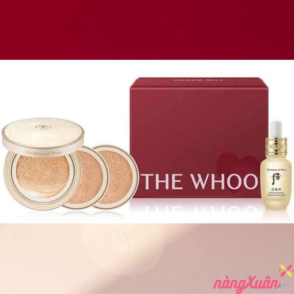 Set Phấn nước Whoo Luxury Golden Glow Cushion